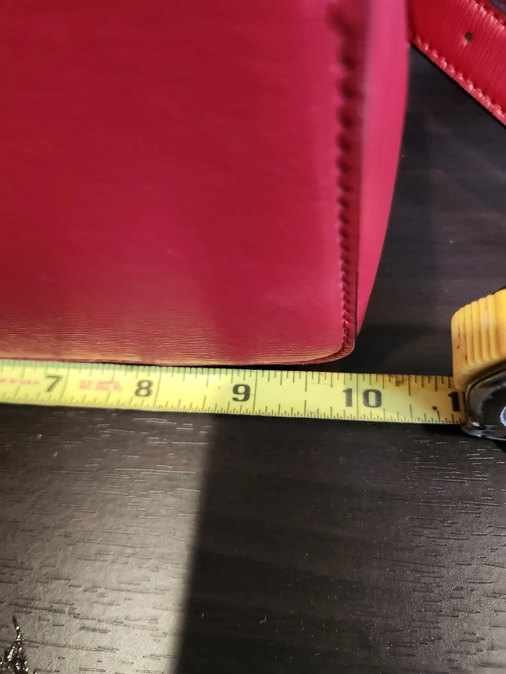 DKNY Red Leather Backpack with Top Handle And Gold Hardware